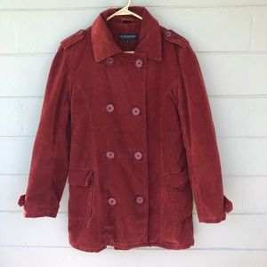 Steve Madden Vintage Pea Coat Red Size Medium